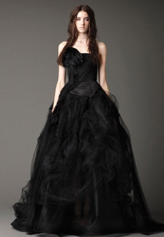 vera wang black dress