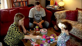 Matt and Melanie Capobianco with Veronica.