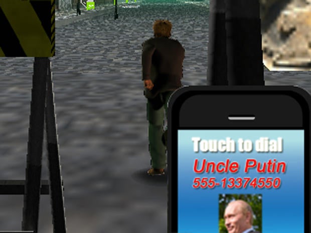 Edward Snowden maneuvers around Hong Kong in the video game "Snowden Run 3D."