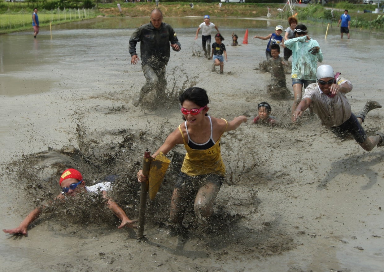 Japanese festival celebrates mud CBS News