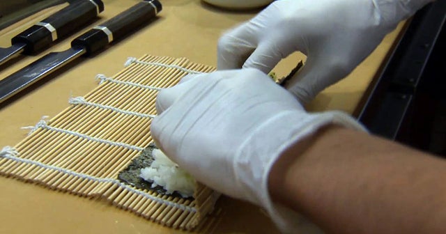 Calif. law requires sushi chefs to wear gloves CBS News