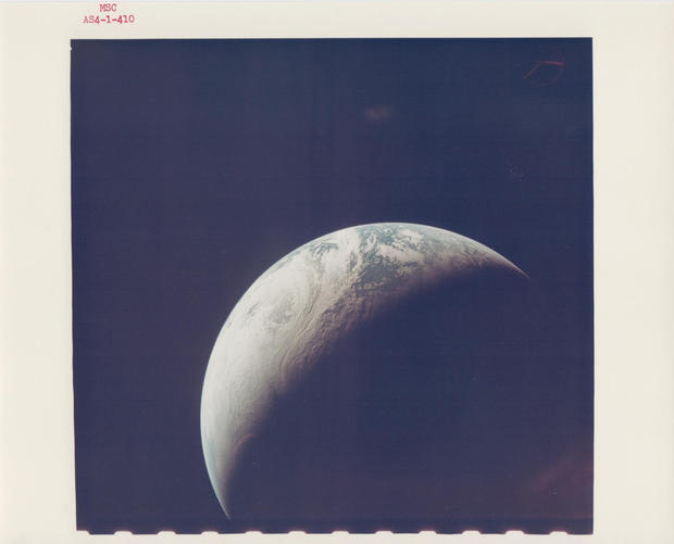 002_Crescent Earth from 10,000 miles, Apollo 4, November 1967, Vintage chromogenic print, 20.3 x 25.4 cm.jpg 