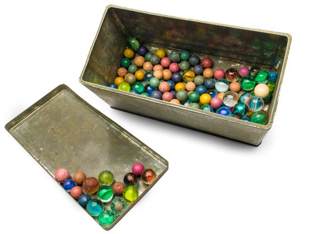 Set of marbles that belonged to Anne Frank
