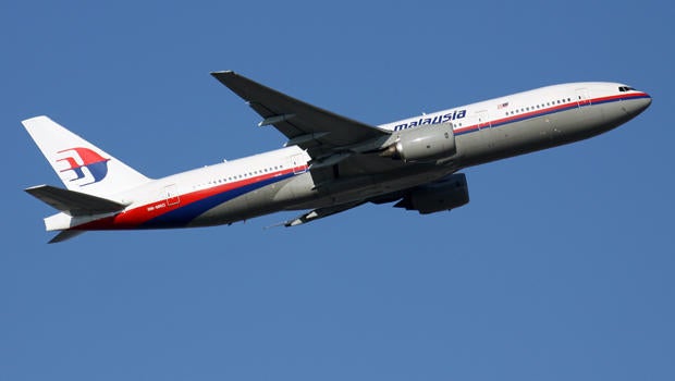 A Boeing 777 with tail number 9M-MRO is seen in this picture taken by Björn Wylezich Feb. 4, 2012, at Rhein-Mein International Airport in Frankfurt, Germany. This plane disappeared less than an hour after it took off from Kuala Lumpur March 8, 2014.