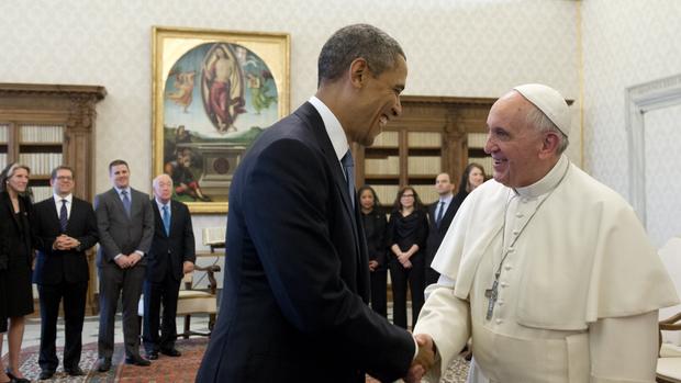 President Obama meets the Pontiff 
