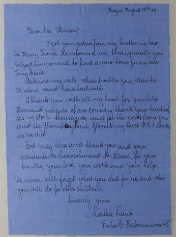 Argumentative Essay About Global Warming Thank You Mrs Winton Inside Nicholas Wintons Scrapbook Pictures Cbs News How To Write A Persuasive Essay Format also Essay On A Rose For Emily Thank You Mrs Winton Inside Nicholas Wintons Scrapbook What Is A Argument Essay