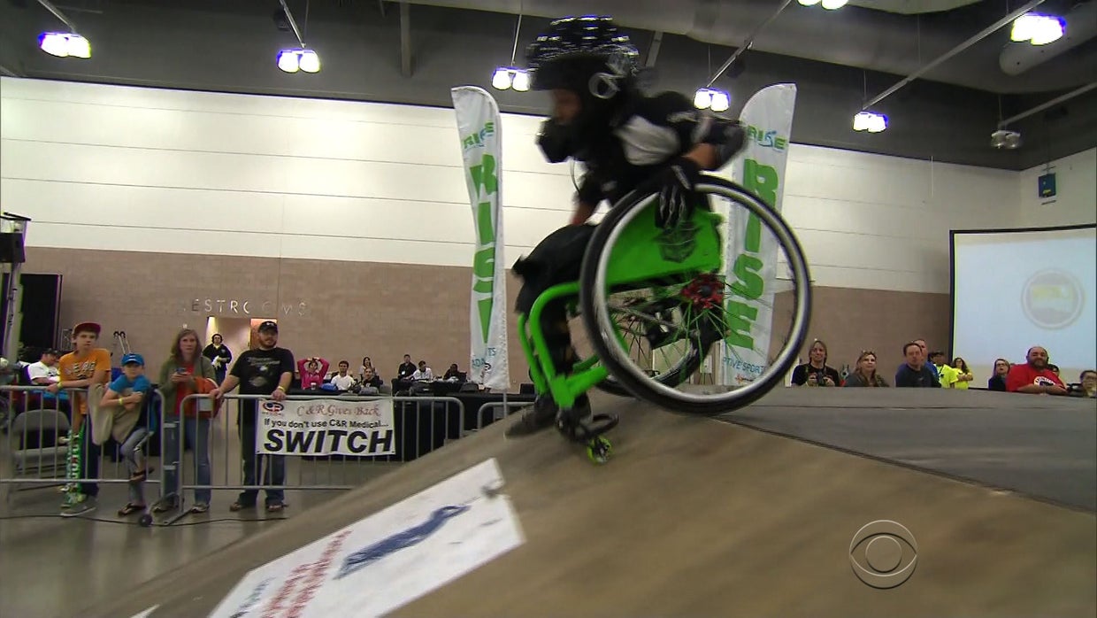 Extreme athlete taking wheelchair to new heights CBS News