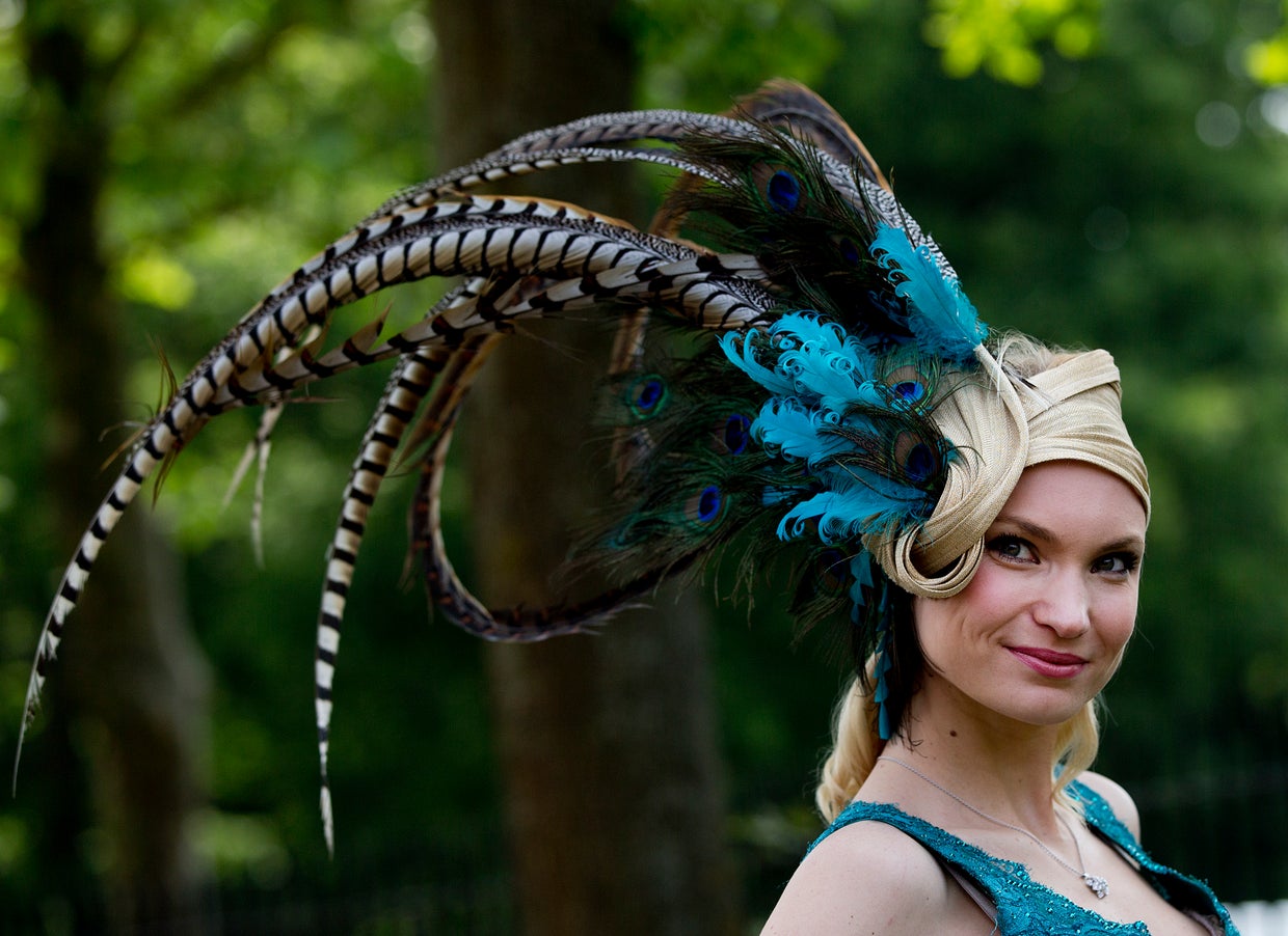 Ornate hats at the Royal Ascot horse race