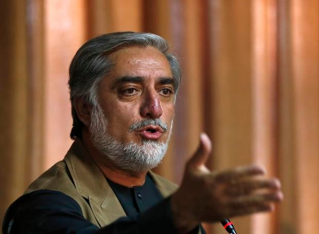 Afghan presidential candidate Abdullah Abdullah