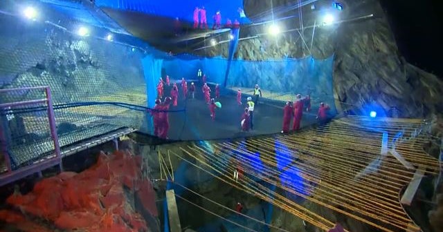 World's largest underground trampoline opens in Wales Videos CBS News