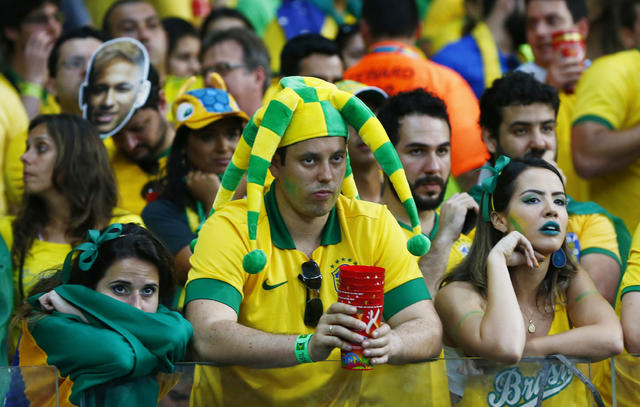 Faces Of Agony And Ecstasy Of German Brazil Fans Cbs News