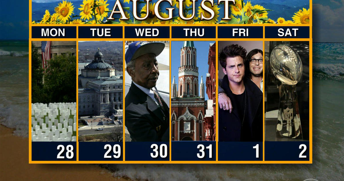 Calendar: Week of July 28 - CBS News