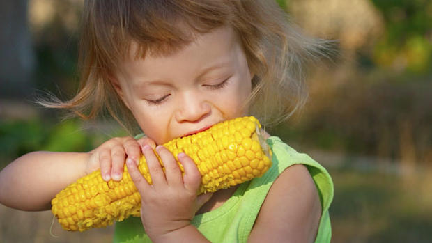 corn kid child eating 