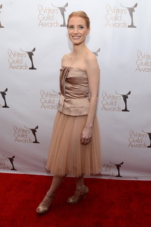 Jessica Chastain on the red carpet - CBS News
