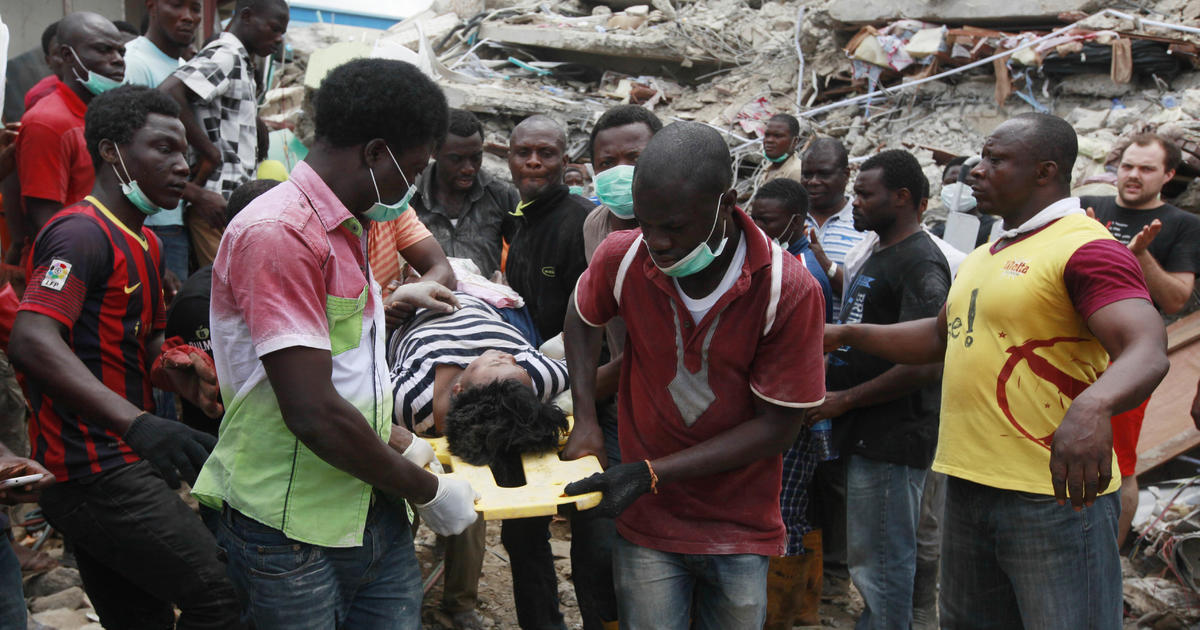 Nigeria Building Collapse Kills 45 At Church Compound Cbs News