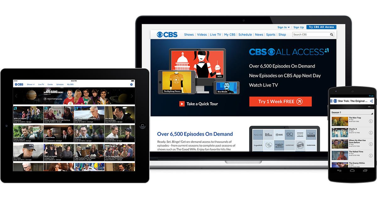 cbs all access on amazon