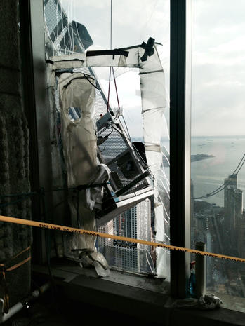 Window washers rescued from One World Trade Center - High-altitude ...
