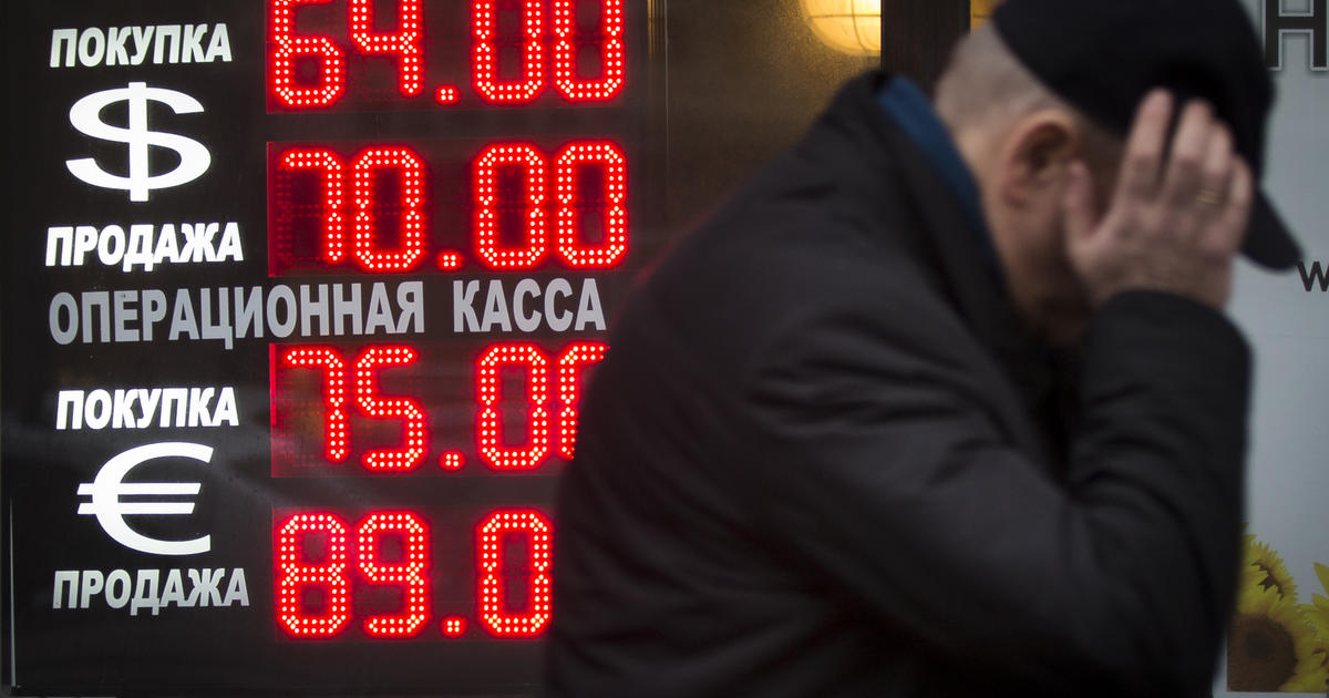 Fastmoving Russian economic collapse causing panic CBS News