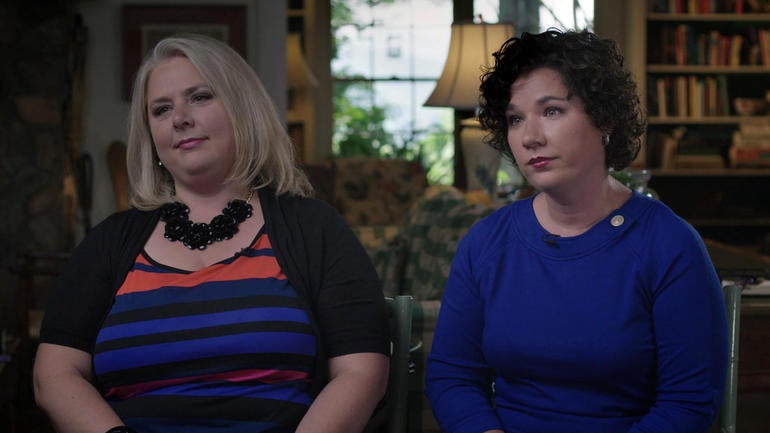 Jessica Freeman, left, and Andrea Little Gray
