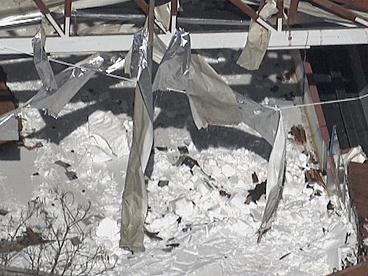 Ice rink roof collapses with youth hockey team inside CBS News