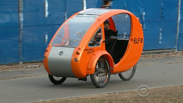 Bike Car Hybrid Combines Functions Of Both Makes Commute Fun Cbs News Bike Car Hybrid Combines Functions Makes Commute Fun