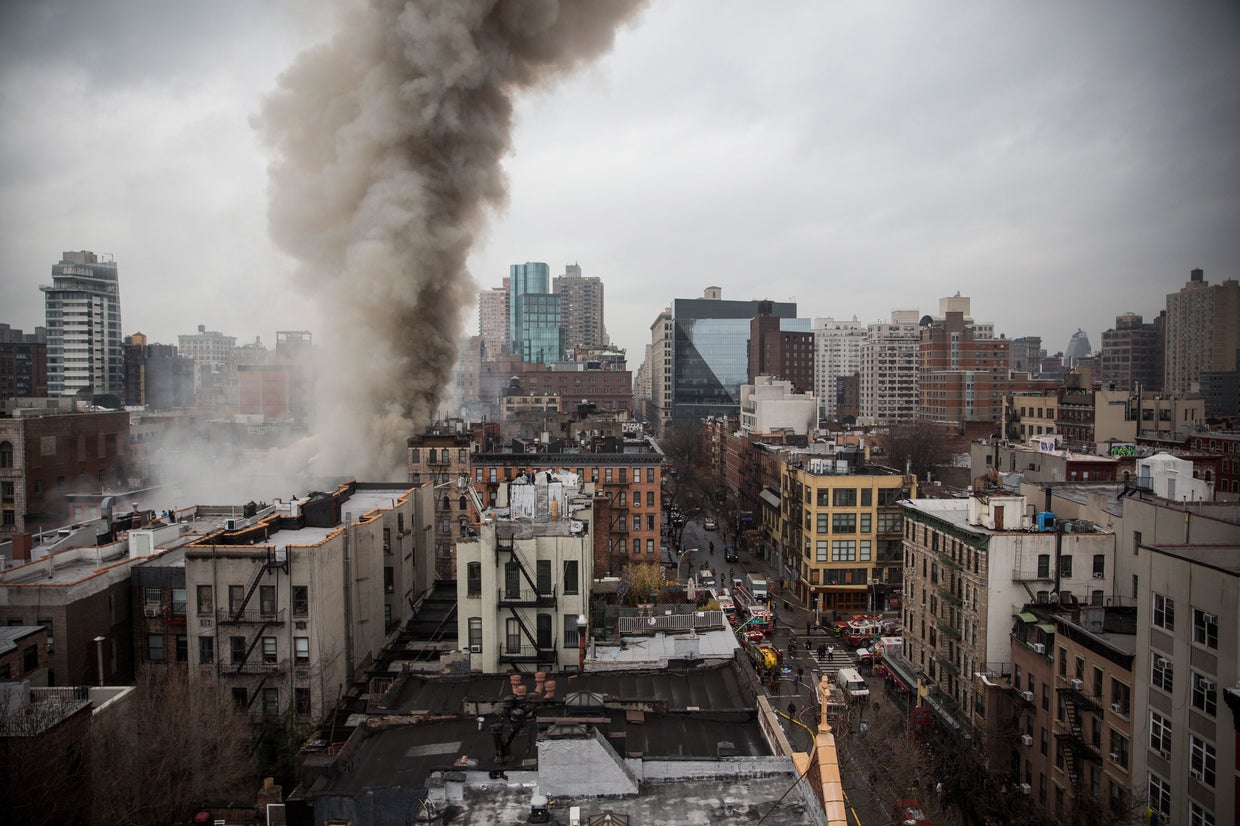 New York City building explodes CBS News