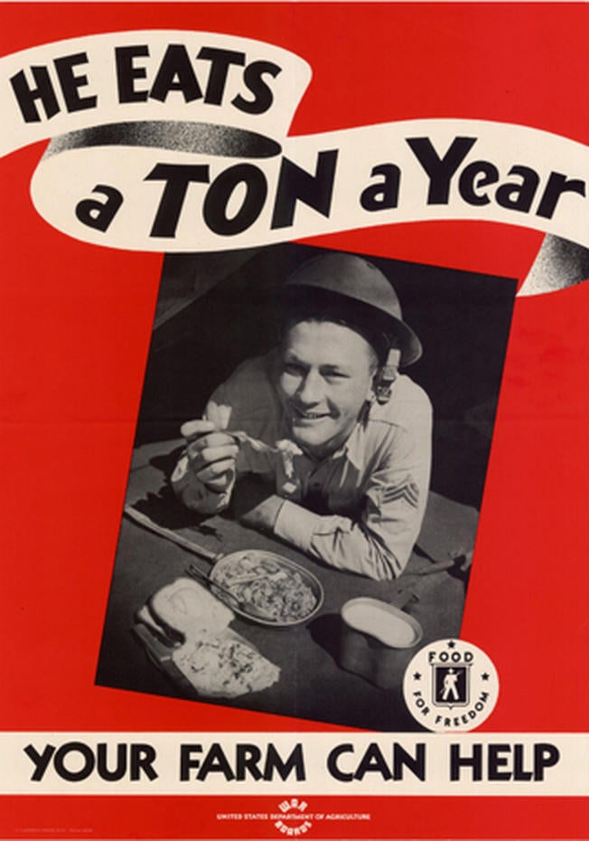 Big Apple Gardens Propaganda art for WWII Victory Gardens Pictures