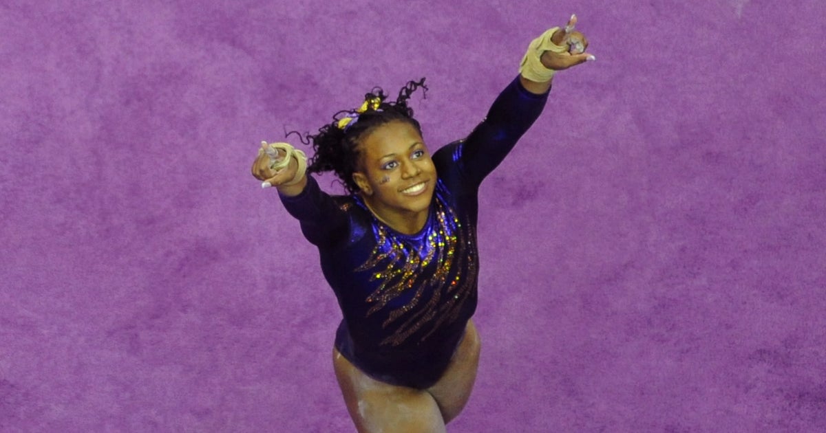 Innovative Lsu Gymnast Leaves Unique Mark On Gymnastics Cbs News