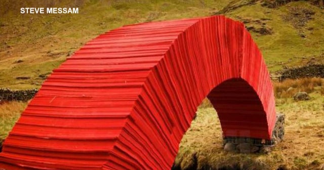 A bridge made of 22,000 pieces of paper CBS News
