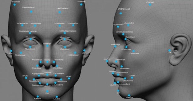 biometric facial recognition software Tori amos redhead
