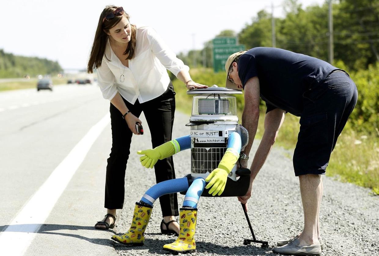 hitchBOT Life and times of the hitchhiking robot before his untimely demise Pictures CBS News