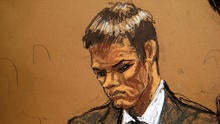 New England Patriots quarterback Tom Brady is seen in Manhattan federal court in New York Aug. 12, 2015, in this sketch by Jane Rosenberg.