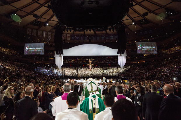 Pope Francis Celebrates Mass At MSG 