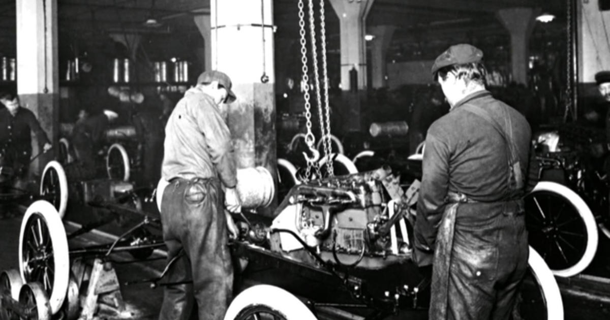 Henry Fords Assembly Line Turns 100 Videos Cbs News