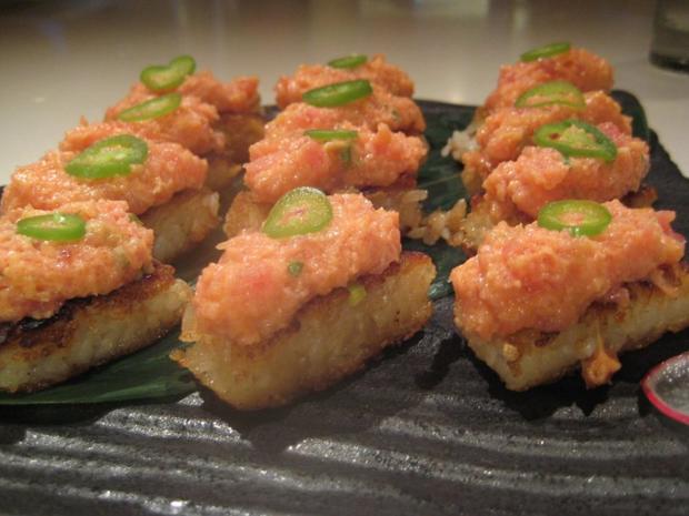spicy tuna crispy rice katsuya 