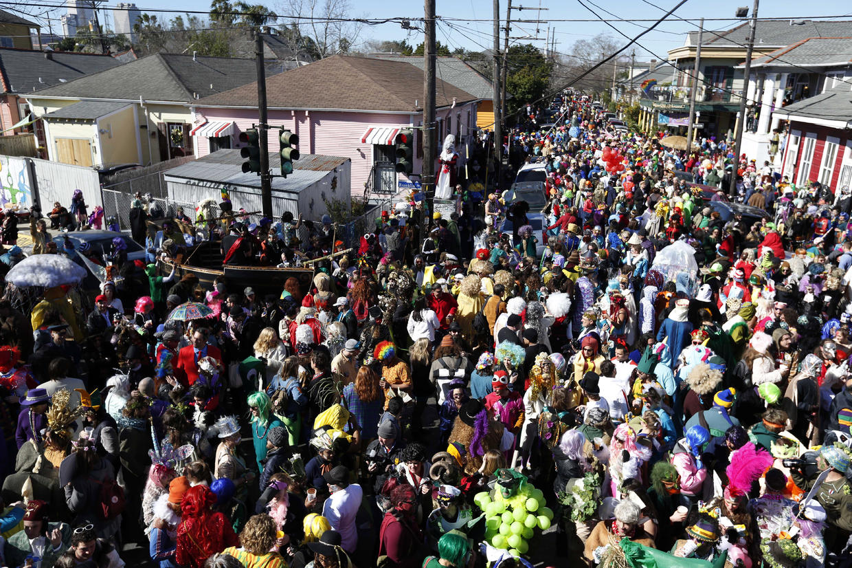 New Orleans marks Fat Tuesday with costumes, beads and music CBS News