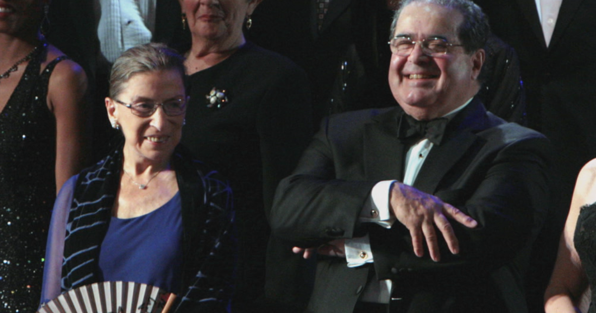Opposites attract: A look inside the unlikely friendship of Scalia and  Ginsburg - CBS News
