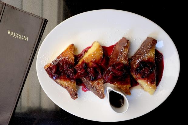 caramelized brioche french toast- Baltaire 