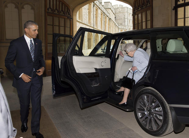 President Obama And The First Lady Lunch With The Queen and Prince Philip 