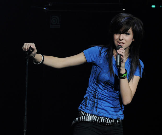 Singer Christina Grimmie performs onstage at the 3rd Annual Concert for Hope presented by Staples at the Gibson Amphitheatre on March 20, 2011, in Universal City, California. 