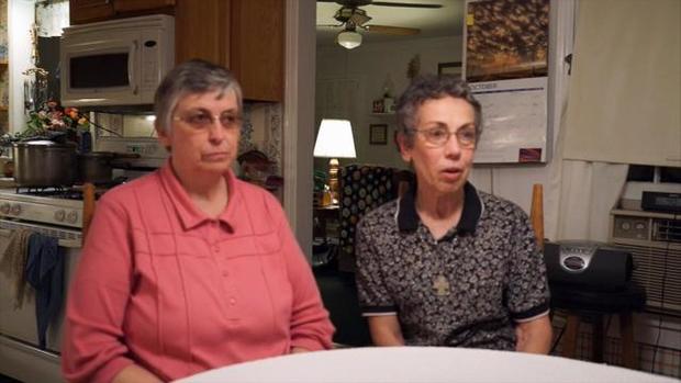 Sister Paula Merrill, left, and Sister Margaret Held, two nuns who worked as nurses and helped the poor in rural Mississippi, are seen in this image capture from video provided by Sisters of Charity of Nazareth.