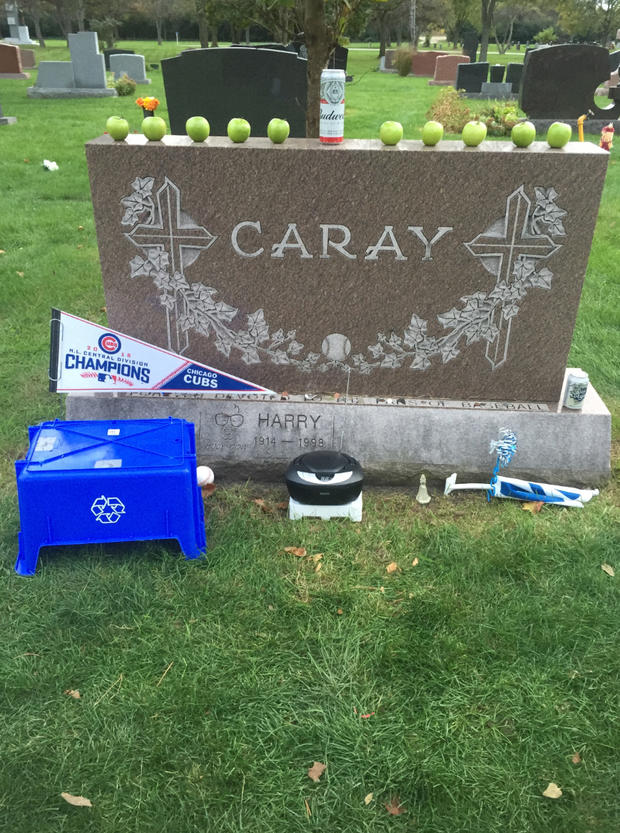 Radio At Harry Caray's Grave 