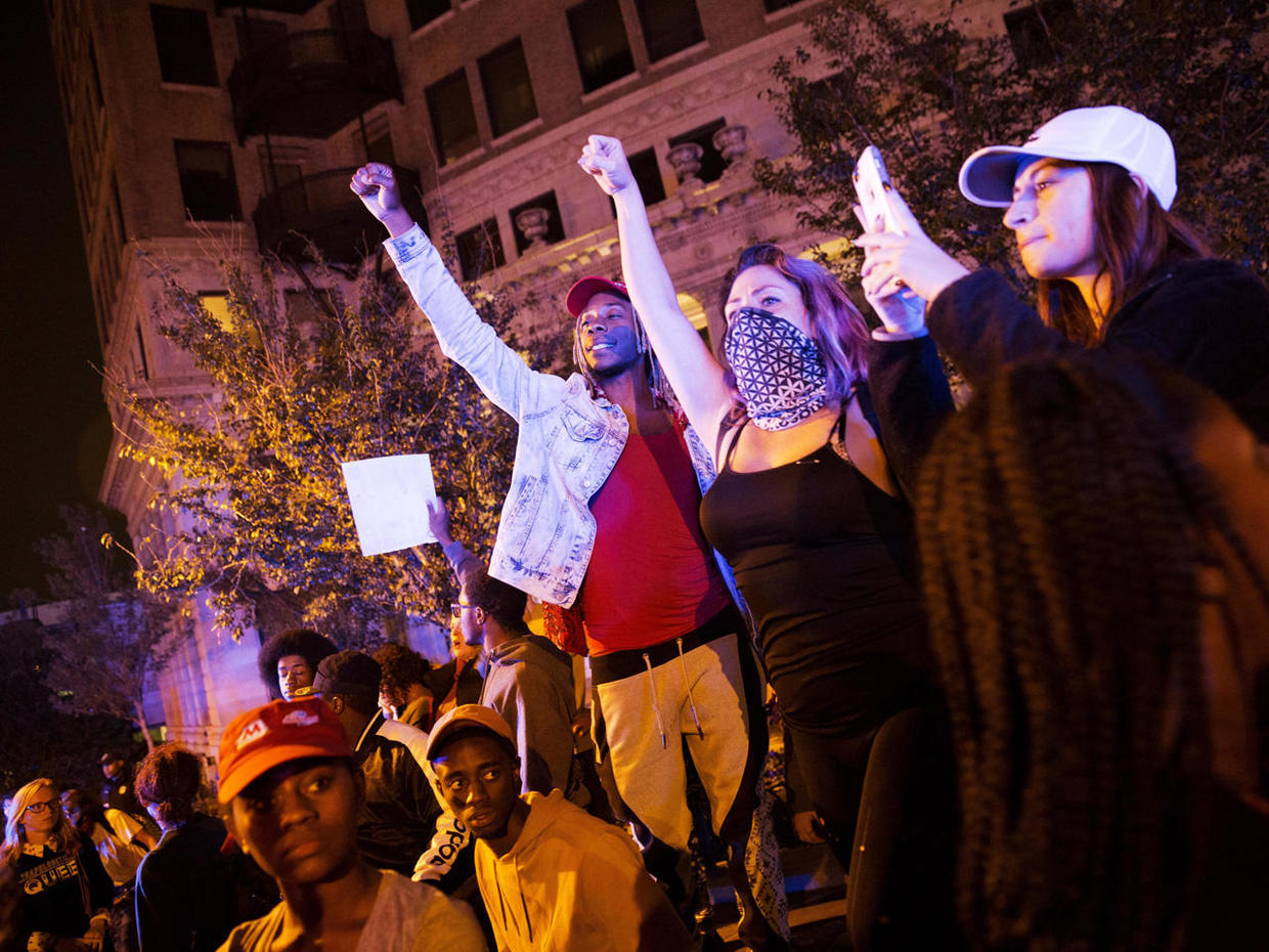 New York City Donald Trump victory protests Pictures CBS News