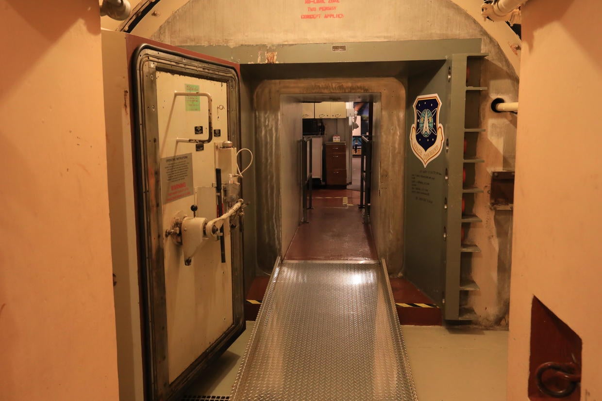 Missile control station Inside a Cold Warera nuclear missile bunker