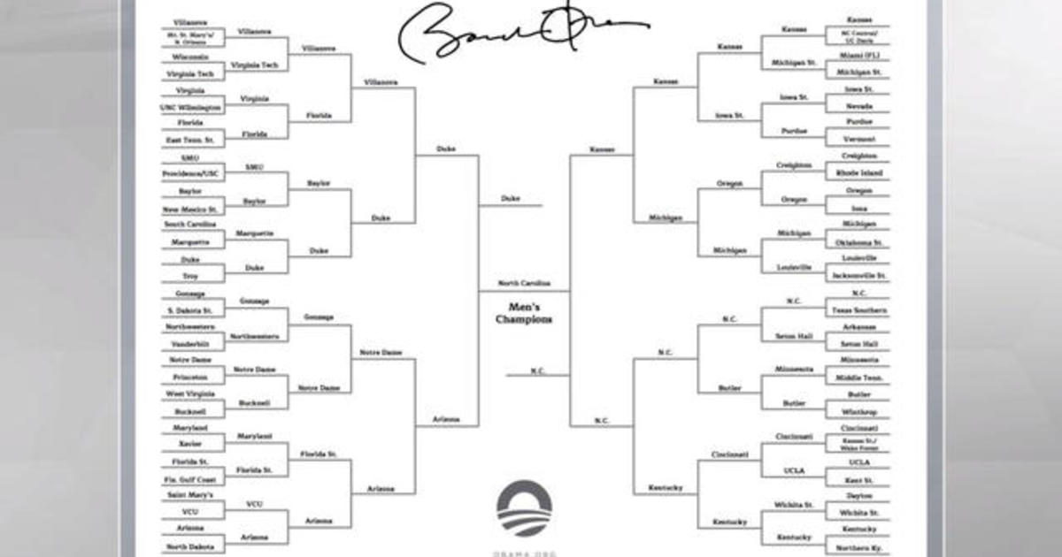 Obama's March Madness bracket CBS News