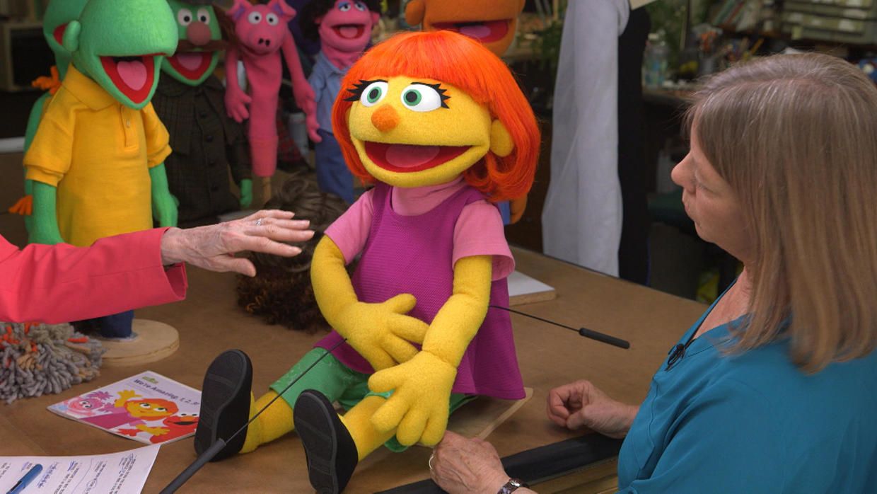 How Sesame Street Created Julia The New Muppet With Autism Cbs News