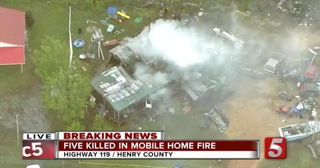 Five killed, 2 children survive house fire in Tennessee CBS News