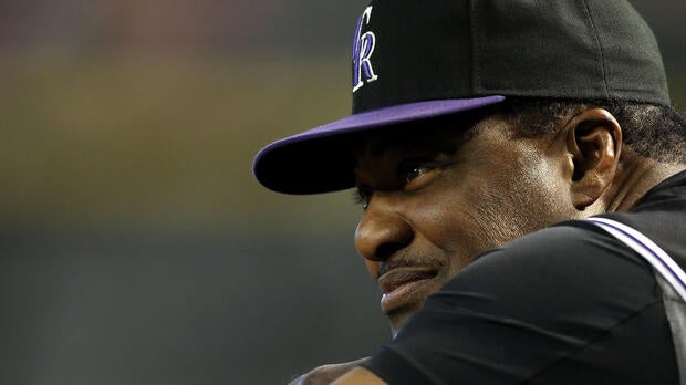 Manager Don Baylor of the Colorado Rockies looks on during a game against the Arizona Diamondbacks at Chase Field on April 8, 2009, in Phoenix, Arizona. The Rockies defeated the Diamondbacks 9-2.