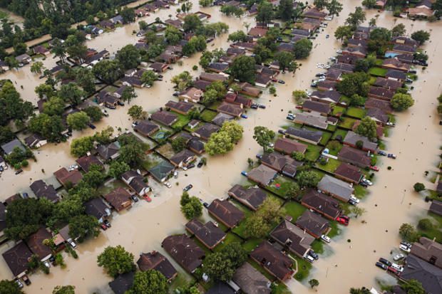Flooding in Houston From Hurricane Harvey 