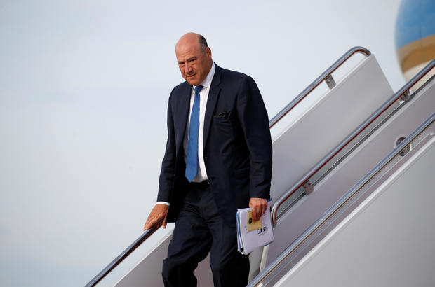 Gary Cohn steps from Air Force One in Washington 